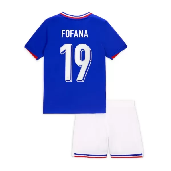 Camisola França Fofana 19 Criança Equipamento 1ª Euro 2024