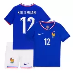 Camisola França Kolo Muani 12 Criança Equipamento 1ª Euro 2024