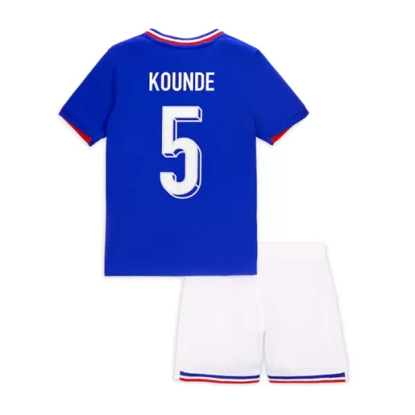 Camisola França Kounde 5 Criança Equipamento 1ª Euro 2024
