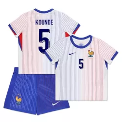 Camisola França Kounde 5 Criança Equipamento 2ª Euro 2024 Camisola França Kounde 5 Criança Equipamento 2ª Euro 2024
