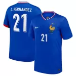 Camisola França L. Hernandez 21 Homem Equipamento 1ª Euro 2024