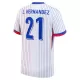 Camisola França L. Hernandez 21 Homem Equipamento 2ª Euro 2024