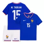 Camisola França M. Thuram 15 Criança Equipamento 1ª Euro 2024
