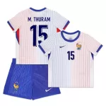 Camisola França M. Thuram 15 Criança Equipamento 2ª Euro 2024