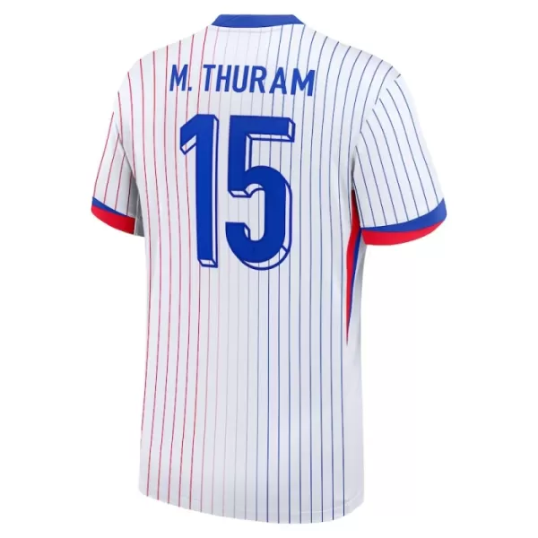 Camisola França M. Thuram 15 Homem Equipamento 2ª Euro 2024
