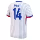 Camisola França Rabiot 14 Homem Equipamento 2ª Euro 2024