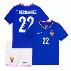Camisola França T. Hernandez 22 Criança Equipamento 1ª Euro 2024 Camisola França T. Hernandez 22 Criança Equipamento 1ª Euro 2024