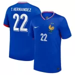 Camisola França T. Hernandez 22 Homem Equipamento 1ª Euro 2024