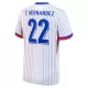 Camisola França T. Hernandez 22 Homem Equipamento 2ª Euro 2024
