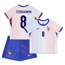 Camisola França Tchouaméni 8 Criança Equipamento 2ª Euro 2024 Camisola França Tchouaméni 8 Criança Equipamento 2ª Euro 2024