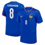Camisola França Tchouaméni 8 Homem Equipamento 1ª Euro 2024