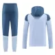 Casaco Capuz Treino Manchester City Homem 2024/25 Azul
