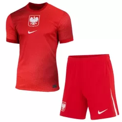 Camisola Polônia Criança Equipamento 2ª Euro 2024 Camisola Polônia Criança Equipamento 2ª Euro 2024