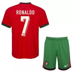 Camisola Portugal Ronaldo 7 Criança Equipamento 1ª Euro 2024 Camisola Portugal Ronaldo 7 Criança Equipamento 1ª Euro 2024