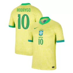 Camisola Brasil Rodrygo 10 Homem Equipamento 1ª 2024 Camisola Brasil Rodrygo 10 Homem Equipamento 1ª 2024