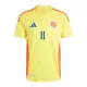 Camisola Colômbia Juan Cuadrado 11 Homem Equipamento 1ª 2024