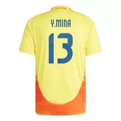 Camisola Colômbia Yerry Mina 13 Homem Equipamento 1ª 2024 Camisola Colômbia Yerry Mina 13 Homem Equipamento 1ª 2024
