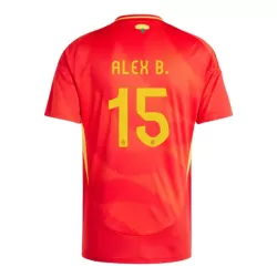 Camisola Espanha Alex Baena 15 Homem Equipamento 1ª Euro 2024 Camisola Espanha Alex Baena 15 Homem Equipamento 1ª Euro 2024