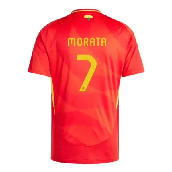 Camisola Espanha Alvaro Morata 7 Criança Equipamento 1ª Euro 2024