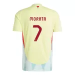 Camisola Espanha Alvaro Morata 7 Homem Equipamento 2ª Euro 2024