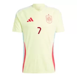 Camisola Espanha Alvaro Morata 7 Homem Equipamento 2ª Euro 2024