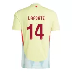Camisola Espanha Aymeric Laporte 14 Homem Equipamento 2ª Euro 2024