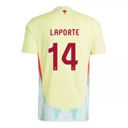Camisola Espanha Aymeric Laporte 14 Homem Equipamento 2ª Euro 2024 Camisola Espanha Aymeric Laporte 14 Homem Equipamento 2ª Euro 2024