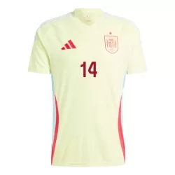 Camisola Espanha Aymeric Laporte 14 Homem Equipamento 2ª Euro 2024