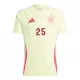 Camisola Espanha Dani Vivian 25 Homem Equipamento 2ª Euro 2024