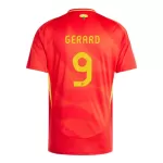 Camisola Espanha Gerard Moreno 9 Homem Equipamento 1ª Euro 2024