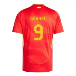 Camisola Espanha Gerard Moreno 9 Homem Equipamento 1ª Euro 2024 Camisola Espanha Gerard Moreno 9 Homem Equipamento 1ª Euro 2024