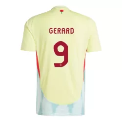 Camisola Espanha Gerard Moreno 9 Homem Equipamento 2ª Euro 2024 Camisola Espanha Gerard Moreno 9 Homem Equipamento 2ª Euro 2024