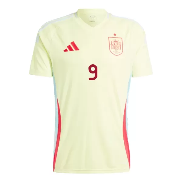 Camisola Espanha Gerard Moreno 9 Homem Equipamento 2ª Euro 2024