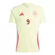 Camisola Espanha Gerard Moreno 9 Homem Equipamento 2ª Euro 2024