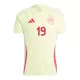 Camisola Espanha Lamine Yamal 19 Homem Equipamento 2ª Euro 2024