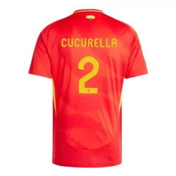 Camisola Espanha Marc Cucurella 2 Homem Equipamento 1ª Euro 2024 Camisola Espanha Marc Cucurella 2 Homem Equipamento 1ª Euro 2024