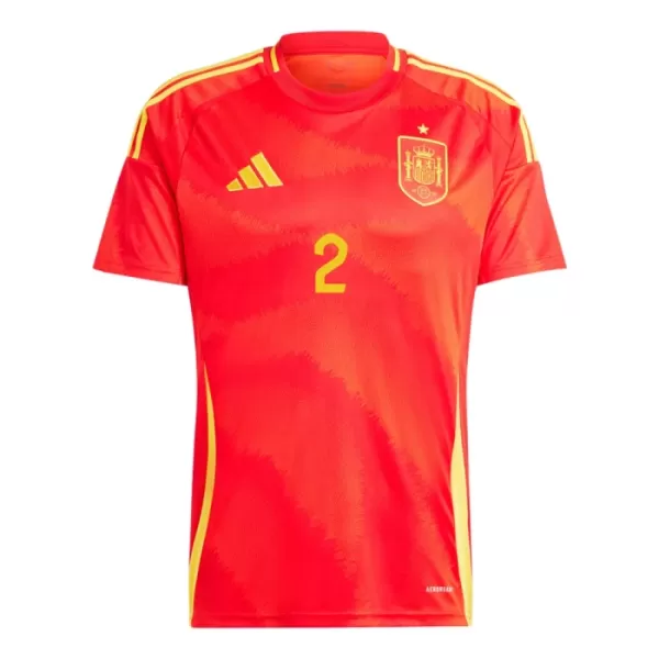 Camisola Espanha Marc Cucurella 2 Homem Equipamento 1ª Euro 2024
