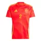Camisola Espanha Marc Cucurella 2 Homem Equipamento 1ª Euro 2024