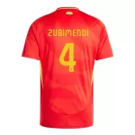 Camisola Espanha Martin Zubimendi 4 Homem Equipamento 1ª Euro 2024