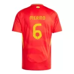 Camisola Espanha Mikel Merino 6 Homem Equipamento 1ª Euro 2024