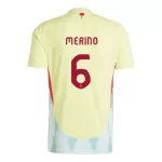 Camisola Espanha Mikel Merino 6 Homem Equipamento 2ª Euro 2024