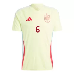 Camisola Espanha Mikel Merino 6 Homem Equipamento 2ª Euro 2024
