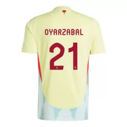 Camisola Espanha Mikel Oyarzabal 21 Homem Equipamento 2ª Euro 2024 Camisola Espanha Mikel Oyarzabal 21 Homem Equipamento 2ª Euro 2024
