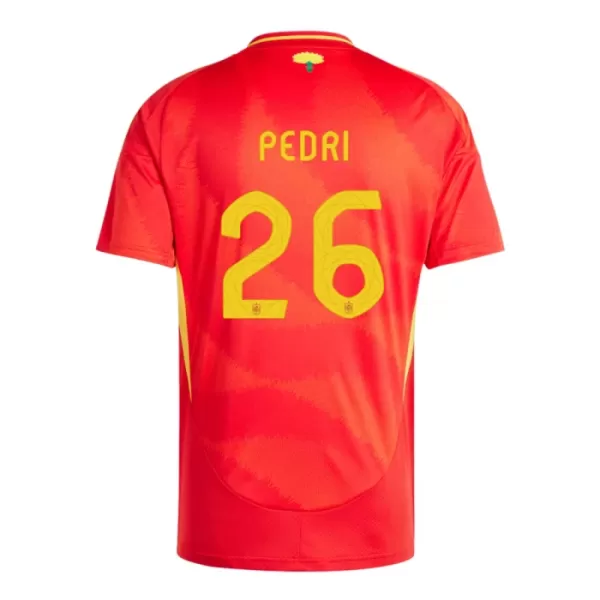 Camisola Espanha Pedri 26 Criança Equipamento 1ª Euro 2024