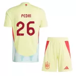 Camisola Espanha Pedri 26 Criança Equipamento 2ª Euro 2024