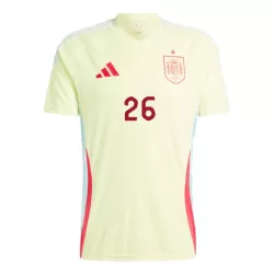 Camisola Espanha Pedri 26 Criança Equipamento 2ª Euro 2024