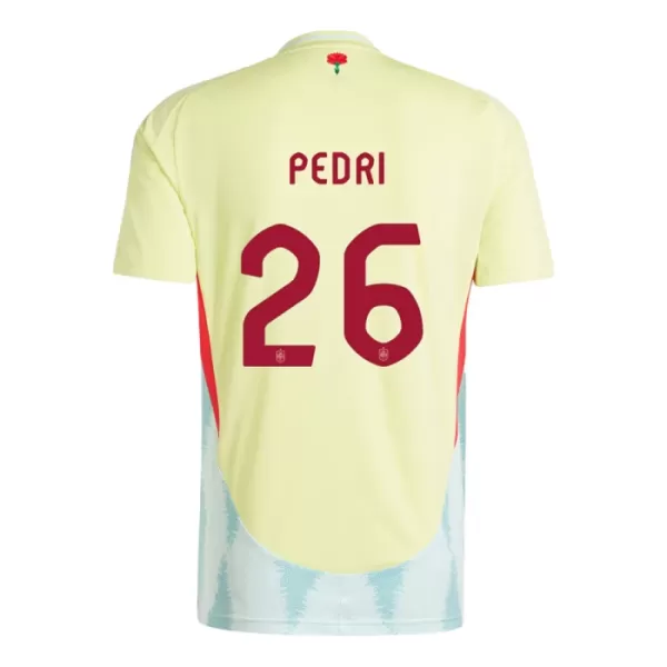 Camisola Espanha Pedri 26 Criança Equipamento 2ª Euro 2024
