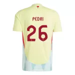 Camisola Espanha Pedri 26 Homem Equipamento 2ª Euro 2024