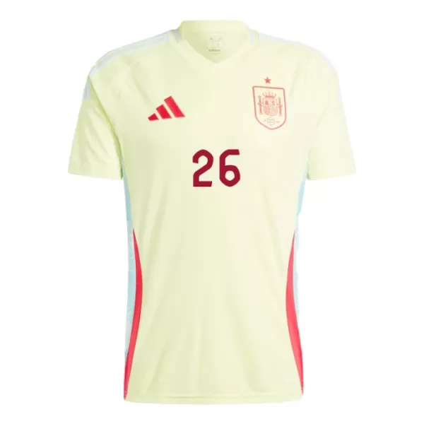 Camisola Espanha Pedri 26 Homem Equipamento 2ª Euro 2024