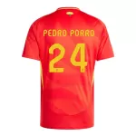 Camisola Espanha Pedro Porro 24 Homem Equipamento 1ª Euro 2024